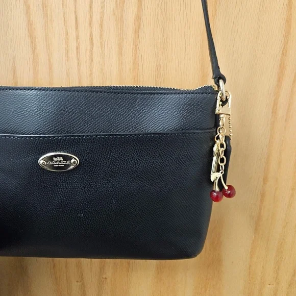 Coach Black and Brown Crossbody Bag / pouch. - Picture 2 of 10